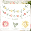 Balun Admhail 2Pcs Felt Daisy Garland, 7ft Hanging Banner, Boho Baby Shower Party Decor