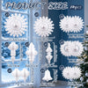 14 Pcs Christmas Hanging Decorations, Snowflakes and Honeycomb Ornaments