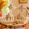 4 Pcs Fall Pumpkin Decor, Fall Decoration for Home, Pumpkin Centerpieces