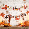 2PCS Cute Halloween Fall Garland Ghost Pumpkin Banner 8.2ft