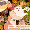 2PCS Cute Halloween Fall Garland Ghost Pumpkin Banner 8.2ft