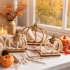 4 Pcs Fall Pumpkin Decor, Fall Decoration for Home, Pumpkin Centerpieces