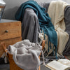 Knit Woven Throw Blanket