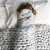 Handmade Knit Chunky Blanket Throw