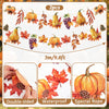 2PCS 9.8 ft Fall Harvest Paper Banner Decorations Fall Banner Decor