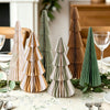 6 Pcs Paper Christmas Trees, Foldable Honeycomb Tabletop Display, 9-12"