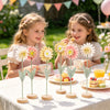 6Pcs Ombre Felt Daisy Flowers, 10in Tabletop Decor for Table Centerpieces