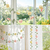 Balun Admhail 2Pcs Felt Daisy Garland, 7ft Hanging Banner, Boho Baby Shower Party Decor