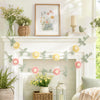 Balun Admhail 2Pcs Felt Daisy Garland, 7ft Hanging Banner, Boho Baby Shower Party Decor