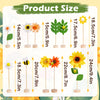 11 PCS Sunflower Party Decorations, Wooden Base, Felt Flower Centerpieces