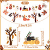 2PCS Cute Halloween Fall Garland Ghost Pumpkin Banner 8.2ft