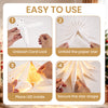 Lighted Paper Star Lanterns, 2 Pcs 18" White Christmas Decorations