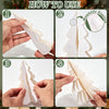 6 Pcs Lighted Paper Christmas Trees, Cream Honeycomb Tabletop Centerpiece