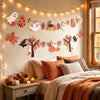 2PCS Cute Halloween Fall Garland Ghost Pumpkin Banner 8.2ft