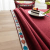 Embroidery Cotton Linen Fabric Table Cloth